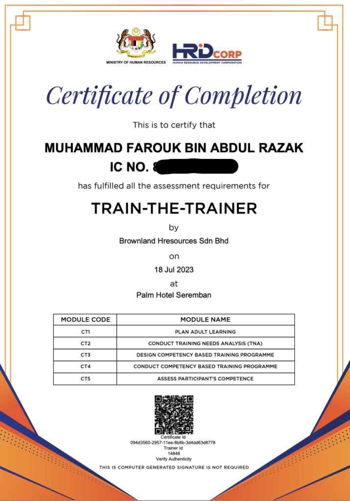 Trainer ACCREDITED