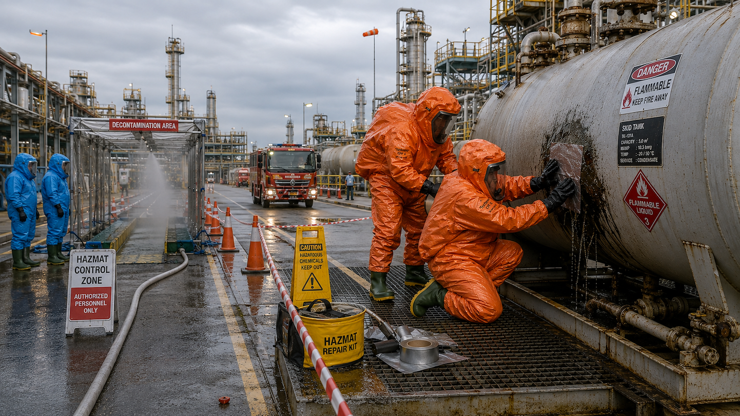Latihan Respons Hazmat Marine Safety Training Malaysia